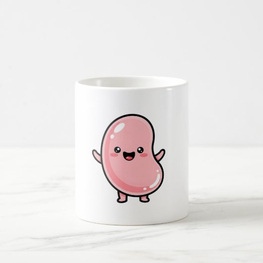 Joyful Jellybean – Cute Kawaii Illustration Kaffeetasse (Mittel)