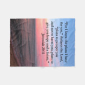 JOYFUL JEREMIAH 29:11 SUNRISE FLEECEDECKE (Vorderseite (Horizontal))