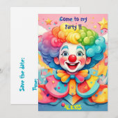 " JOYFUL JESTER " EINLADUNG (Vorne/Hinten)