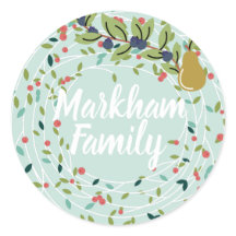 Joyful Joliday Add Name Holiday Sticker