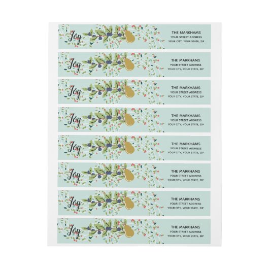 Joyful Joliday Wrap Around Label (Bogen)