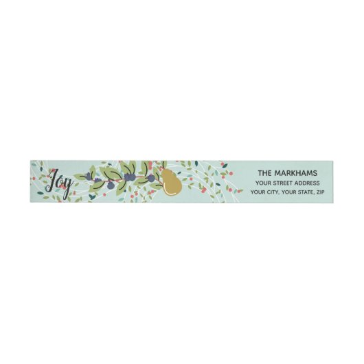 Joyful Joliday Wrap Around Label (Person)