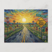 Joyful Journey Ave Rock and Roll Never Ends Postkarte (Vorderseite)