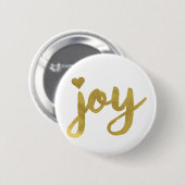 Joyful Joyful Ich habe Joy Full of Joy Gold Art Go Button (Vorne & Hinten)