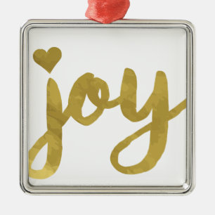 Joyful Joyful Ich habe Joy Full of Joy Gold Art Go Ornament Aus Metall