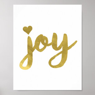 Joyful Joyful Ich habe Joy Full of Joy Gold Art Go Poster