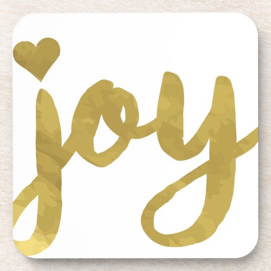 Joyful Joyful Ich habe Joy Full of Joy Gold Art Go Untersetzer (Vorderseite)