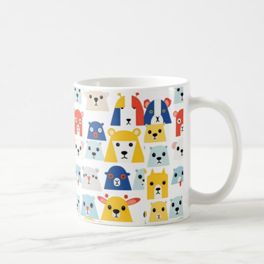 Joyful Jungle Adorable Animal Faces Tasse (Rechts)
