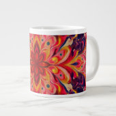 Joyful Kaleidoscope Color coffee Mug Jumbo-Tasse (Vorderseite Rechts)