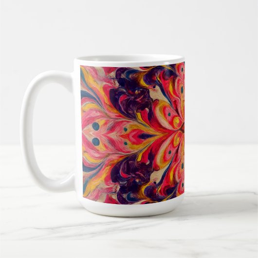 Joyful Kaleidoscope Color coffee Mug Kaffeetasse (Links)