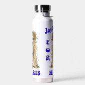Joyful Kamala Harris Präsident Hippie Boho Trinkflasche (Links)