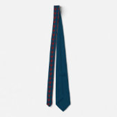 Joyful Kayaker in Reds auf Navy Blue Neck Tie Krawatte (Rückseite)