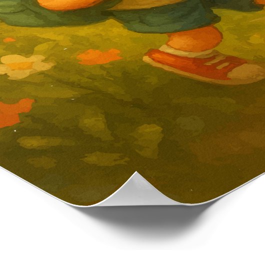 Joyful Kids Wandern - Unterrichtsraum Erlebnisplak Poster (Ecke)