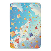 Joyful Kites Soaring High Badematte (Vorderseite Vertikal)