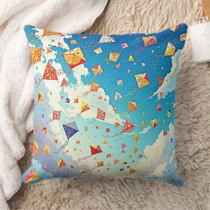 Joyful Kites Soaring High Kissen