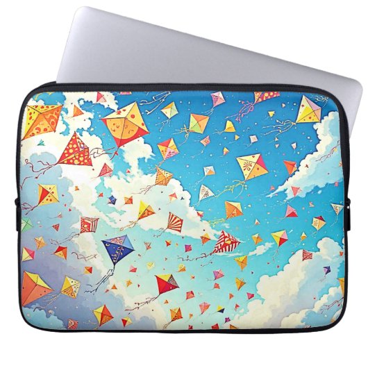 Joyful Kites Soaring High Laptopschutzhülle (Vorderseite)