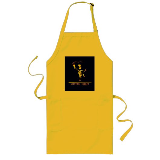 Joyful Koch Hot Yellow Lange Schürze (Vorne)