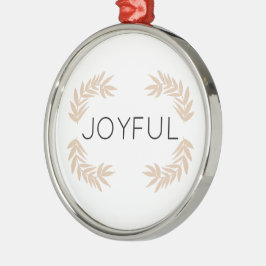 Joyful Leaves Ornament Aus Metall