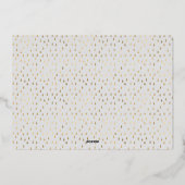 Joyful Letters Foil Holiday Card Folieneinladung (Rückseite)