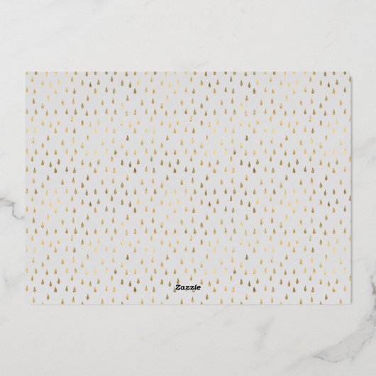 Joyful Letters Foil Holiday Card Folieneinladung (Rückseite)