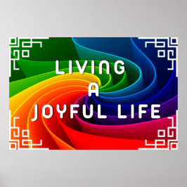 "Joyful Life" Positives Wall Art Poster