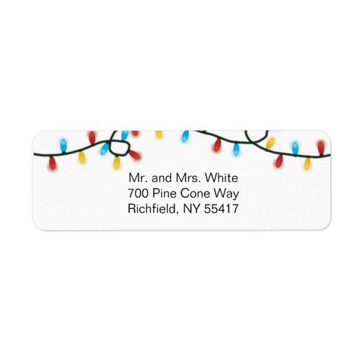 Joyful Lights Address Labels (Vorne)