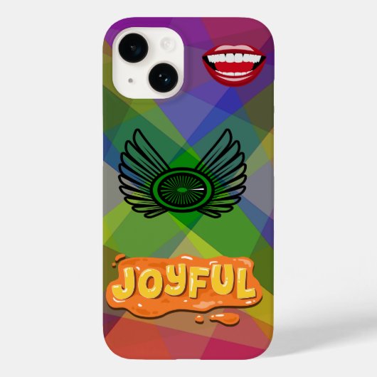 Joyful Lips & Wings Artistic Case-Mate iPhone Hülle (Rückseite)