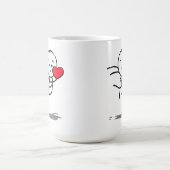 Joyful Love Stickman Heart Leap Graphic Tee Kaffeetasse (Mittel)