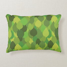 Joyful Lush Blätter - nahtloses Oberflächenmuster. Dekokissen