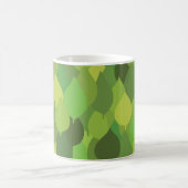 Joyful Lush Blätter - nahtloses Oberflächenmuster. Kaffeetasse (Mittel)
