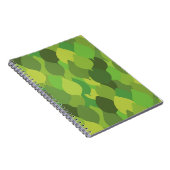 Joyful Lush Blätter - nahtloses Oberflächenmuster. Notizblock (Rechte Seite)