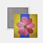 Joyful Magnet-Blume Magnet (Vorderseite/Rückseite)