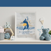 Joyful Mermaid Inspiration Poster