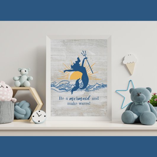 Joyful Mermaid Inspiration Poster