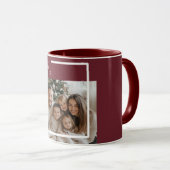Joyful Merry Blessed Christmas Photo Custom Tasse (VorderseiteRechts)