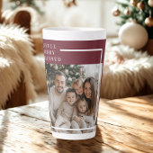 Joyful Merry Blessed Christmas Photo  Milchtasse