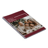 Joyful Merry Blessed Christmas Photo Notizblock (Rechte Seite)