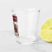 Joyful Merry Blessed Personalized Christmas Photo Schnapsglas (Rechts)