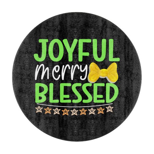 Joyful Merry gesegnet-81053 Schneidebrett (Vorderseite)