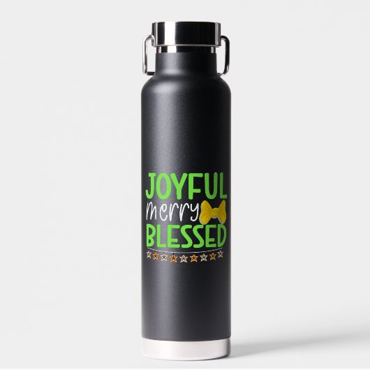 Joyful Merry gesegnet-81053 Trinkflasche (Vorne)