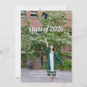 Joyful Modern 4 Photo Graduation Einladung (Vorderseite)