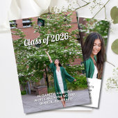 Joyful Modern 4 Photo Graduation Einladung