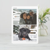 Joyful Modern PhotoPop Holiday Card Feiertagskarte (Stehend Vorderseite)