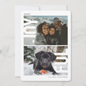 Joyful Modern PhotoPop Holiday Card Feiertagskarte (Vorderseite)