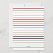 Joyful Modern Rainbow Letting Foto Feiertagskarte (Rückseite)