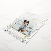 Joyful Modern Script Foto Folien Feiertagskarte (Gedreht)