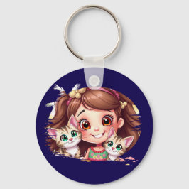 Joyful Moms with My Kitties Schlüsselanhänger