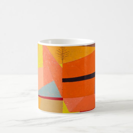 Joyful Mountain Landscape, Paul Klee Abstrakte Kun Kaffeetasse (Mittel)