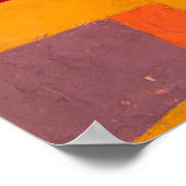 Joyful Mountain Landscape, Paul Klee Abstrakte Kun Poster (Ecke)