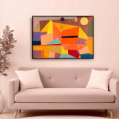 Joyful Mountain Landscape, Paul Klee Abstrakte Kun Poster